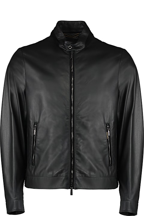 Homeware Moorer Vangi Leather Jacket