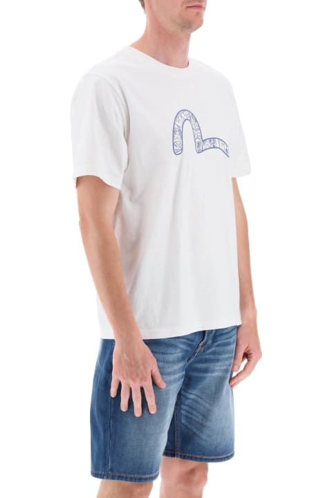 Evisu Clothing for Men Evisu Graffiti Daruma Print T-shirt