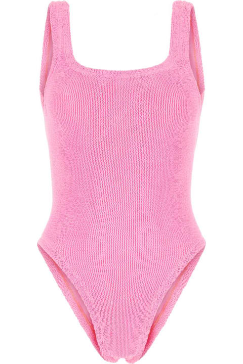 Hunza G Swimwear for Women Hunza G Fluo Pink Stretch Nylon Swimsuit