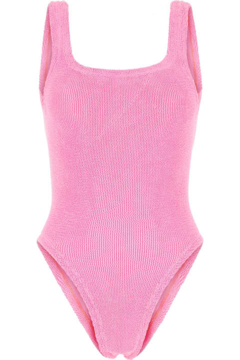Hunza G for Men Hunza G Fluo Pink Stretch Nylon Swimsuit