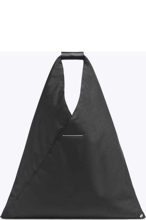 MM6 Maison Margiela Bags for Women MM6 Maison Margiela Borsa Mano Black nylon Japanese bag with front pocket