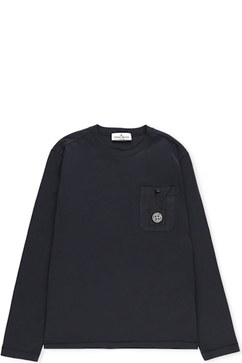 Homeware Stone Island Logo Patch Long-sleeved T-shirt
