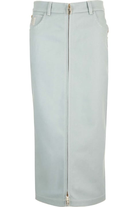 Fendi Clothing for Women Fendi Denim Midi Skirt