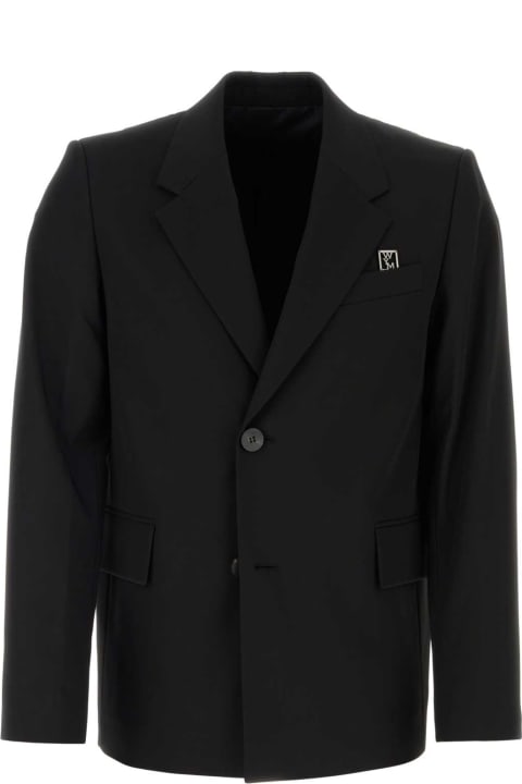 Clothing for Men WOOYOUNGMI Black Wool Blazer