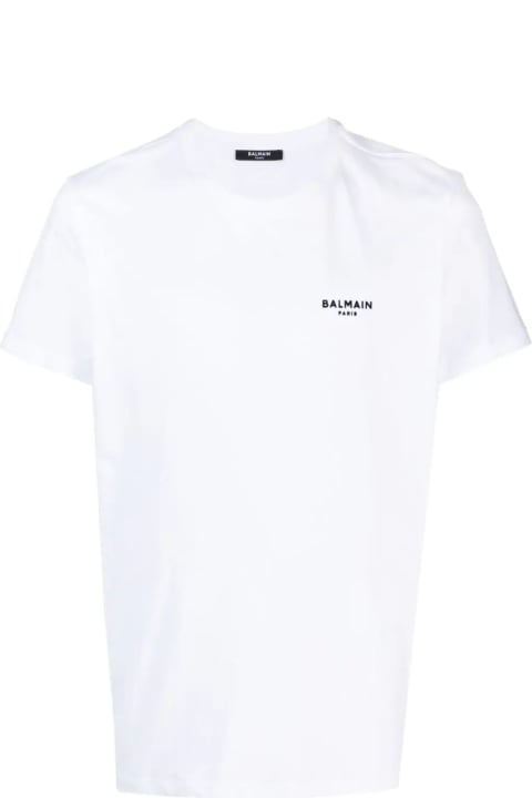 Balmain Clothing for Men Balmain Classic Fit Flock T-shirt