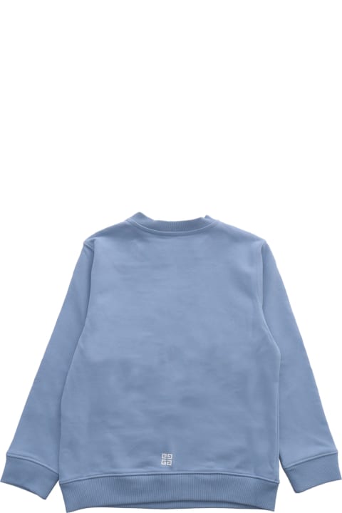 Givenchy for Kids Givenchy Light Blue Sweatshirt