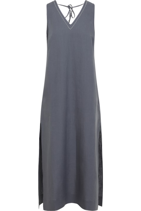 Peserico for Kids Peserico V-neckline Long Dress