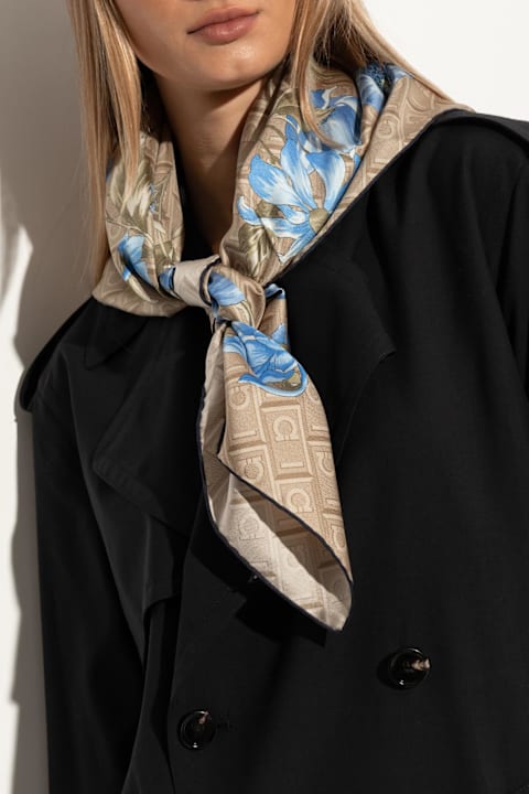 Ferragamo Scarves & Wraps for Women Ferragamo Ferragamo Silk Scarf With Print