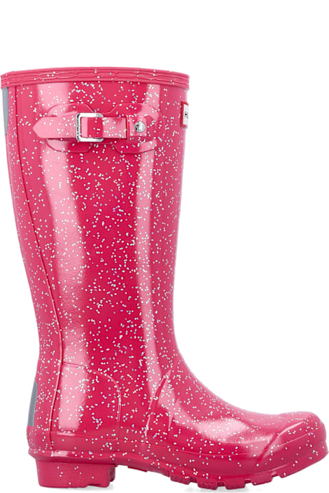 Hunter لـ Men Hunter Big Kids Giant Glitter Wellington Boots