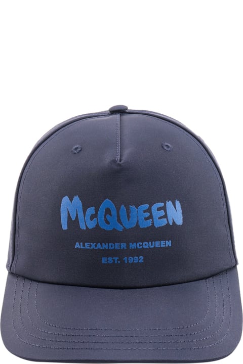 Hats for Men Alexander McQueen Graffiti Baseball Hat