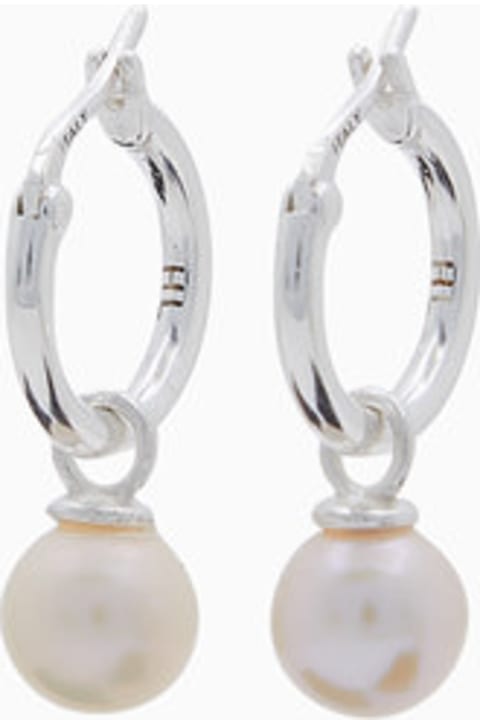 ウィメンズ Hatton Labsのイヤリング Hatton Labs Hatton Labs Pearl Hoop Earrings