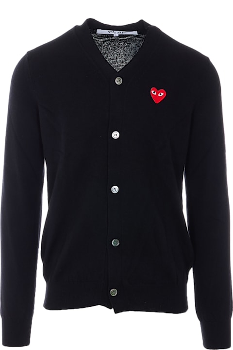 Comme des Garçons Play for Kids Comme des Garçons Play Red Heart Caridgan