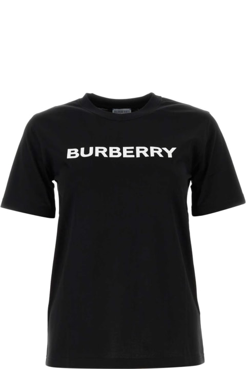 Sale for Women Burberry Black Cotton T-shirt
