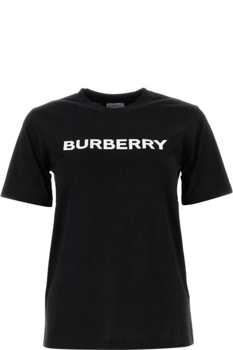 أدوات منزلية Burberry Black Cotton T-shirt