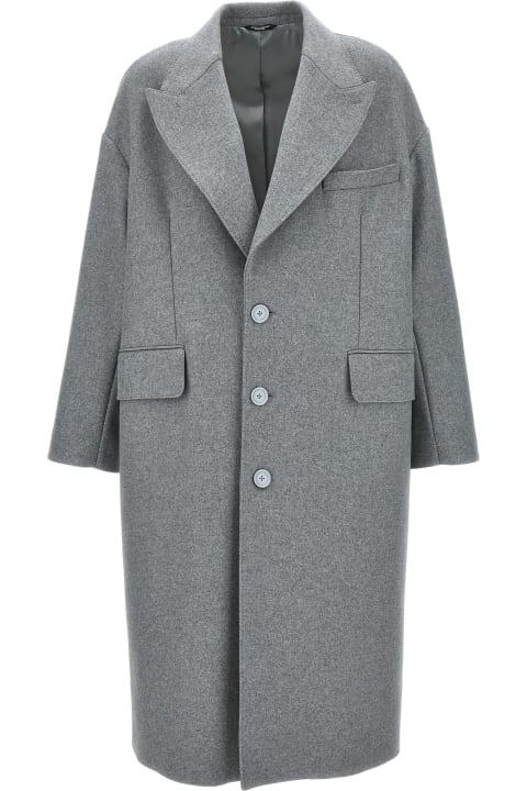 Single-breasted Wool Coat