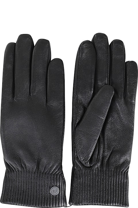 Canada Goose قفازات لـ السيدات Canada Goose Leather Rib Luxe Glove