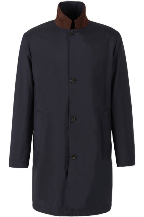 Contrasting Buttoned Coat
