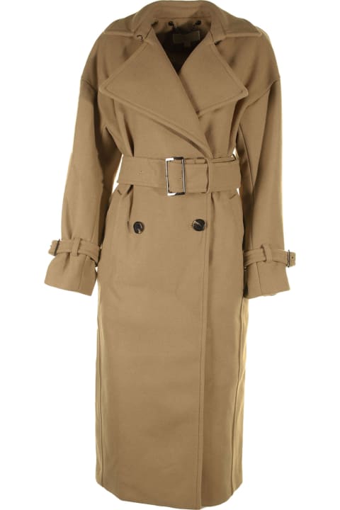 MICHAEL Michael Kors Coats & Jackets for Women MICHAEL Michael Kors Wool Blend Trench Coat