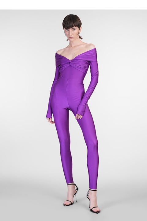 The Andamane سراويل طويلة وقصيرة لـ السيدات The Andamane Holly 80 S Leggings In Viola Polyamide