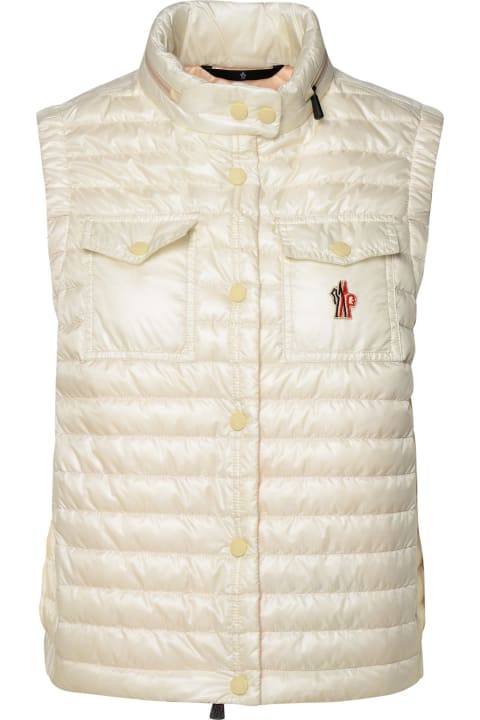 Moncler Clothing for Women Moncler 'gumiane' White Polyamide Vest