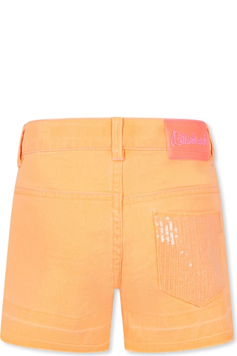 Homeware Billieblush Orange Shorts For Girl With Sequins