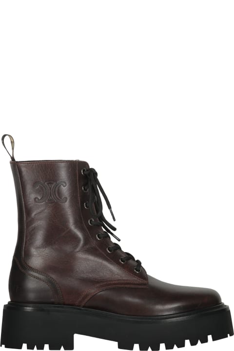 Shoes for Women Celine Leather Combat Boots