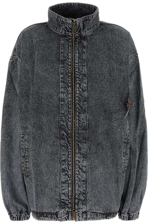 Y/Project معاطف وجواكت لـ السيدات Y/Project Black Denim Jacket