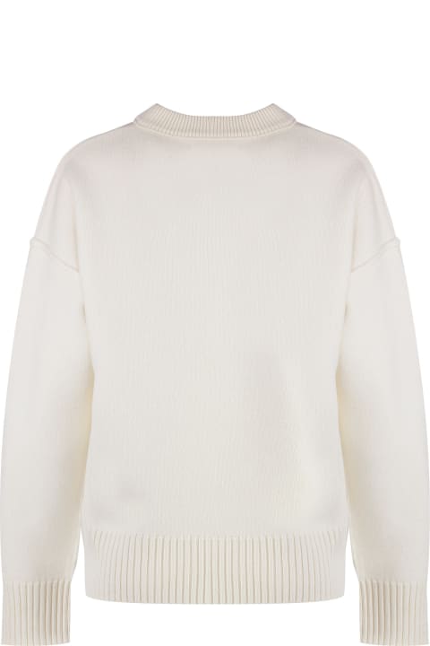 Ami Alexandre Mattiussi Sweaters for Women Ami Alexandre Mattiussi Virgin Wool Crew-neck Sweater