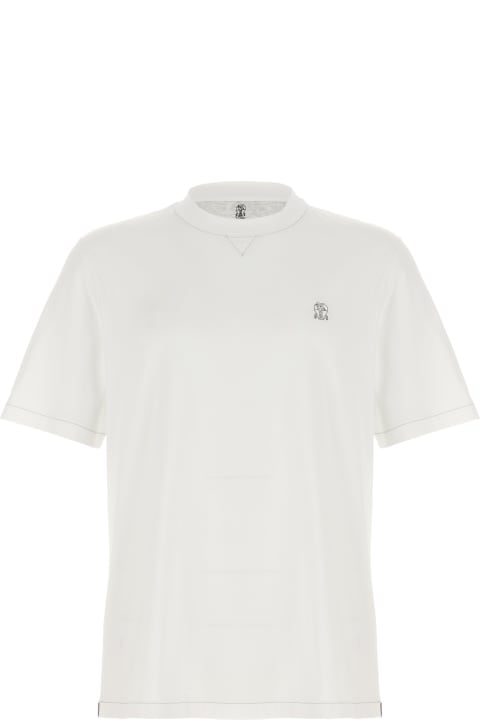 Burberry White Cotton T-shirt | italist