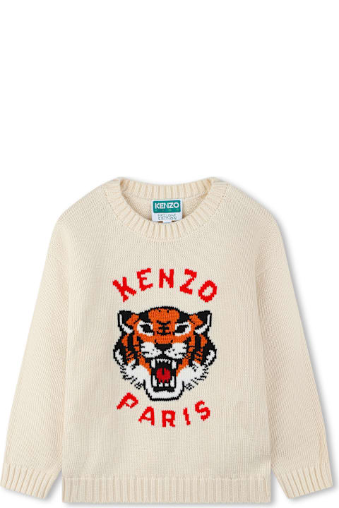 Kenzo Kids Kenzo Kids Maglione Con Stampa