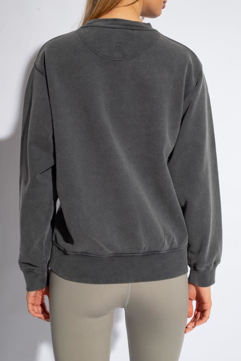 Anine Bing Fleeces & Tracksuits for Women Anine Bing Oversized Logo Ribbed Sweatshirt