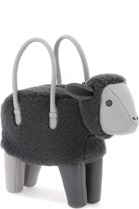 メンズ Thom Browneのトートバッグ Thom Browne Sheep-shaped Zip-up Tote Bag