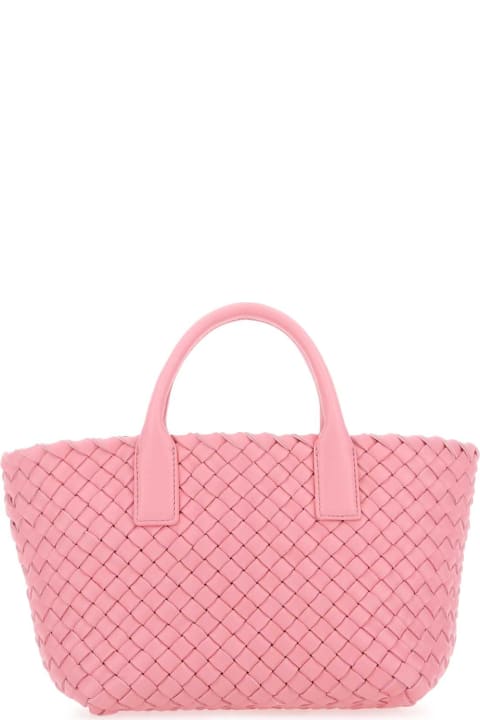 Totes for Women Bottega Veneta Pink Leather Mini Cabat Handbag