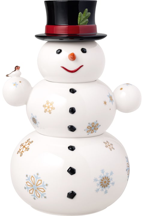 Villeroy & Boch Home Décor Villeroy & Boch Barattolo Pupazzo Di Neve Limited Edition Natale 2024