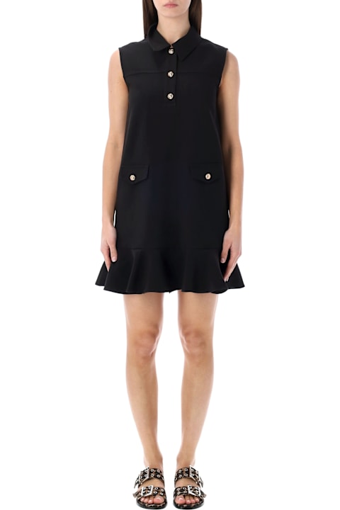 Homeware Ganni Ganni Twill Suiting Black Mini Dress