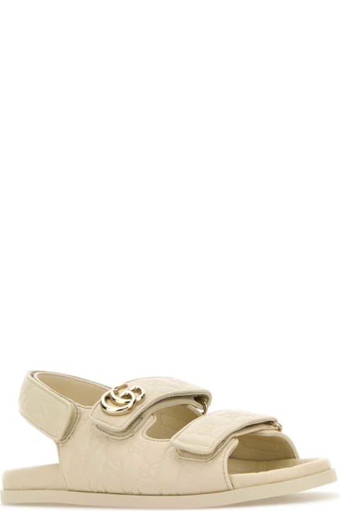 Gucci Sandals for Women Gucci Ivory Leather Sandals