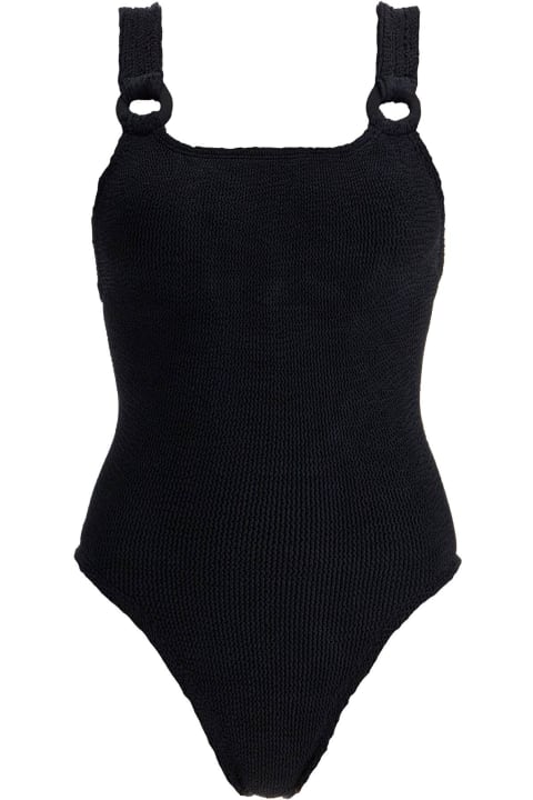 ملابس سباحة لـ السيدات Hunza G Full-body Domino Swimsuit