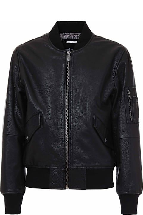 Roberto Cavalli for Kids Roberto Cavalli Black Leather Just Cavalli Jacket