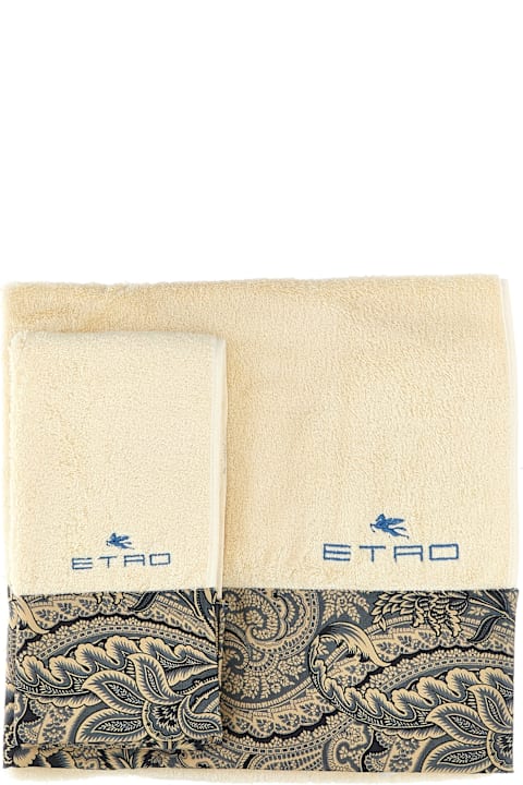  Etroالمنسوجات وأقمشة الكتان Etro Set Of 2 'bloom' Bath Towels