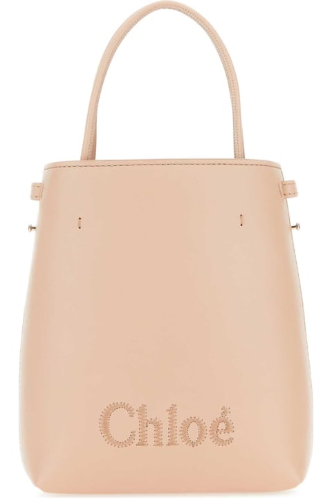 Bags Sale for Women Chloé Powder Pink Leather Micro Chloã© Sense Handbag