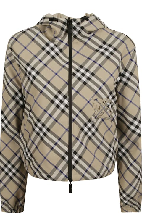Clothing for Women Burberry Check Zip Jacket