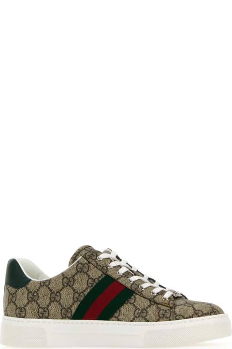 Gucci Gg Supreme Fabric Gucci Ace Sneakers