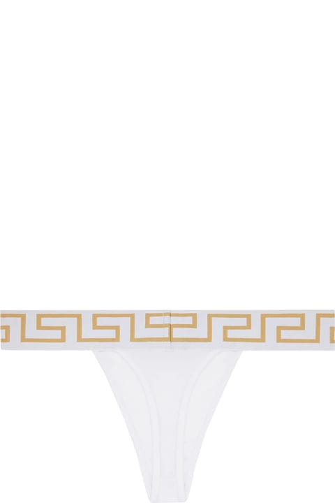 Underwear & Nightwear for Women Versace Thong With Greek