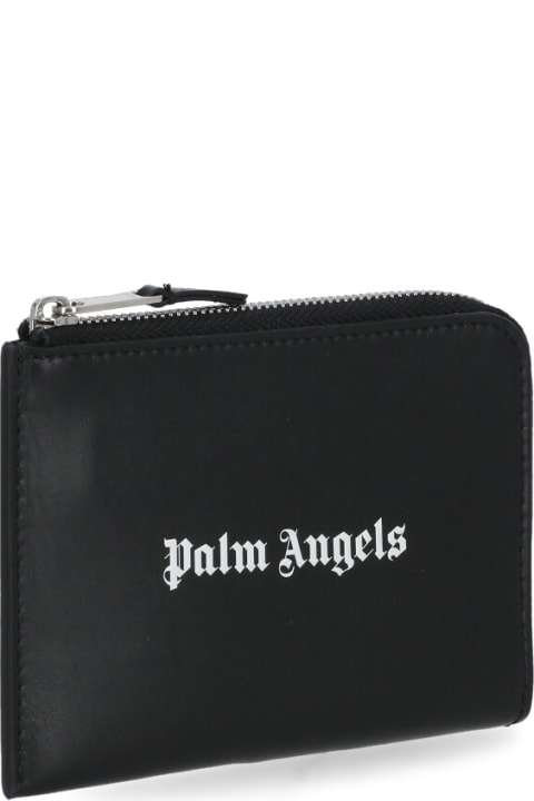 Wallets for Men Palm Angels Logoed Card Holder