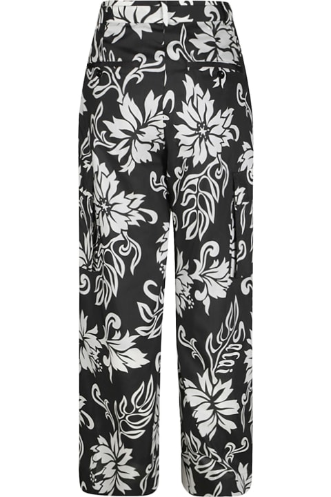 Printed Belted Trousers