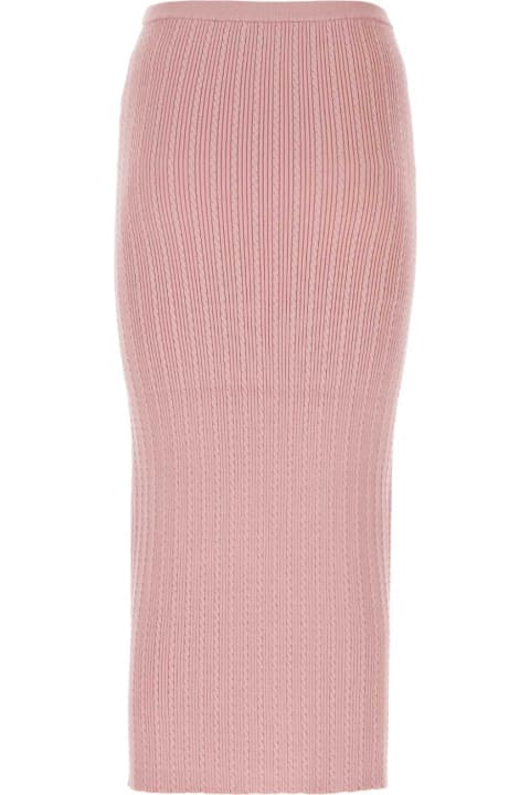 Alessandra Rich for Women Alessandra Rich Pink Stretch Cotton Blend Skirt