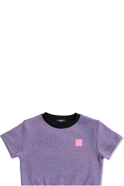 Balmain T-Shirts & Polo Shirts for Women Balmain Balmain Kids T-shirt With Logo