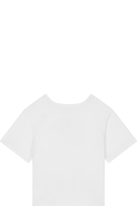 メンズ新着アイテム Dolce & Gabbana White T-shirt With Dg Cart Patch And Knot