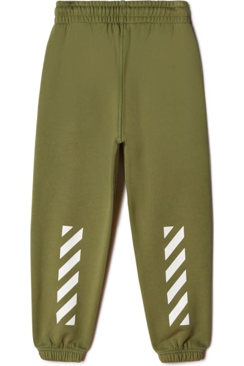 Off-White for Kids Off-White Off White Trousers Green