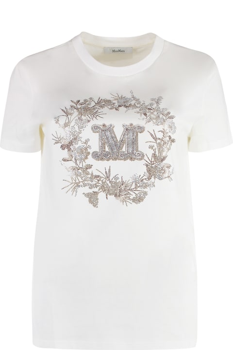 Max Mara Womenのセール Max Mara Elmo Cotton Crew-neck T-shirt